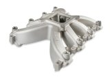 Holley EFI LS Single Plane Mid-Rise Intake Manifolds 300-269 Manifolds, EFI, LS, Plane, Mid-Rise, Rectangular Port Head, Raised, 2,500-7,000 RPM Range, Aluminum, Satin Finish, Chevy, LS, 7.0L, Each thumbnail 5