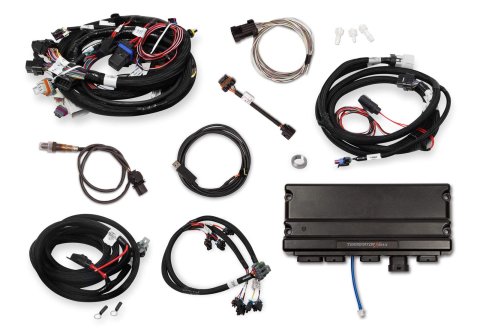 Holley Terminator X MAX Engine Management Systems 550-917T Systems, MAX, 8-Injectors, 8-Coil, Trans Control, Sensors, USB Tune Cable, Chevy, LS, 4.8-6.0L, 1x Cam, 24x Crank, Kit