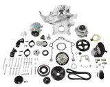 Holley Mid-Mount Complete Accessory Systems 20-293 Drive Systems, Mid-Mount, Gen III, Hemi, VVT, Serpentine, 6-groove, Alternator, Power Steering, AC, Water Pump, Belts, Black Finish, Kit thumbnail 1