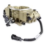 Holley Terminator X Stealth 4150 2X4 EFI Fuel Injection Systems 550-1076 Systems, X, 4150, 2x4 EFI, Eight Injector, Dual Throttle Body, Speed Density, Aluminum, Gold, Tunable, Kit thumbnail 2