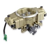 Holley Terminator X Stealth 4150 2X4 EFI Fuel Injection Systems 550-1076 Systems, X, 4150, 2x4 EFI, Eight Injector, Dual Throttle Body, Speed Density, Aluminum, Gold, Tunable, Kit thumbnail 3