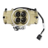 Holley Terminator X Stealth 4150 2X4 EFI Fuel Injection Systems 550-1076 Systems, X, 4150, 2x4 EFI, Eight Injector, Dual Throttle Body, Speed Density, Aluminum, Gold, Tunable, Kit thumbnail 6