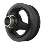 Holley Replacement Crankshaft Pulleys 97-325 Pulleys, Replacement, Damper/Pulley, Serpentine Style, 6-Groove, Steel, Black, for Mid-Mount Accessory Drive, Chevy, LT, 5.3-6.2L, Each thumbnail 2