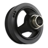 Holley Replacement Crankshaft Pulleys 97-325 Pulleys, Replacement, Damper/Pulley, Serpentine Style, 6-Groove, Steel, Black, for Mid-Mount Accessory Drive, Chevy, LT, 5.3-6.2L, Each thumbnail 3