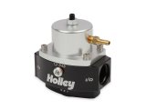 Holley Bypass Fuel Pressure Regulator Kits 12-848KIT Regulators, Regulator, 15-60 psi, -8 AN Return, -10 AN Inlet and Outlet, Black Finish, Fittings, Gauge, Bracket, Kit thumbnail 3