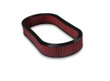 Holley Replacement Air Filter Elements 120-409 Elements, Oval, Red, Cotton Gauze, 2.5 in. Height, 17 in. Length, 9 in. Width, Each thumbnail 1