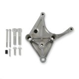 Holley Air Conditioner Brackets 97-403 Brackets, Replacement, Bracket, Sanden SD7 Compressor, Aluminum, Natural, for High-Mount Accessory Drive, Ford, 7.3L Godzilla, Each thumbnail 2