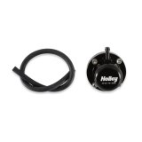 Holley EFI Fuel Pulse Dampers 12-1004 System Dampers, Billet Aluminum, Black Anodized, 40-100 psi, -6 AN Male Threads Inlet/Outlet, Extended Range, Each thumbnail 3