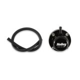 Holley EFI Fuel Pulse Dampers 12-1004 System Dampers, Billet Aluminum, Black Anodized, 40-100 psi, -6 AN Male Threads Inlet/Outlet, Extended Range, Each thumbnail 6