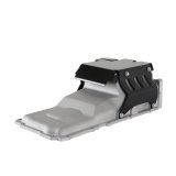 Holley LS Swap 4WD Truck Off-Road Oil Pan Rock Shields 302-35 Skid Plates, Swap, Off-Road, Shield, Solid Panel, Aluminum, Black, Bolt-on, Hardware Included, Chevy, GMC, 4.8-7.0L, Kit thumbnail 1