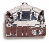 Holley Fuel Bowls 134-102S Bowls, Secondary, Center Hung, Shiny, 4150/4160, Each thumbnail 2