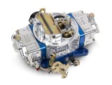 Holley Ultra Double Pumper Carburetors 0-76650BL Carburetors, Pumper, 650 cfm, 4-barrel, Square Bore, Electric Choke, Mechanical Secondaries, Dual Inlet, Blue and Polished Finish, Each thumbnail 2