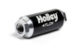 Holley Dominator Billet Fuel Filters 162-572 Filters, Dominator, Filter, Inline, -12 AN Inlet/Outlet, Female Straight, Stainless Element, 100 microns, 260 gph, Black, Gas/E85, Each thumbnail 1