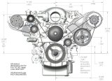 Holley LS Engine Swap Accessory Drive Systems 20-138 Pulley Sets, Serpentine, System, Sanden 7 A/C, Chevy, V8, Kit thumbnail 3