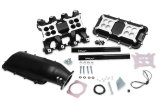 Holley EFI LS Mid-Rise Intake Manifolds 300-126BK Manifolds, EFI, Mid-Rise, Cathedral Port Head, Multi-port, 92mm Bore, Standard Deck, Aluminum, Black Finish, Chevy, 4.8-6.0L, Each thumbnail 3