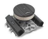 Holley Vintage Series Air Cleaner Assemblies 120-152 Cleaners, Series, Round, 14 in. Diameter, Black Wrinkle, Paper Filter, Each thumbnail 1