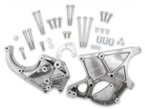 Holley LS Engine Accessory Drive Kits 20-132P Bracket Kits, for Sanden SD508 or SD7 Compressor, Aluminum, Polished, Chevy, Small Block LS, Kit thumbnail 1