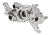 Holley Cooling Manifolds 97-165 Water Pump Housings, Holley, LS Manifold, Aluminum, Polished, Steam Tube Inlet, 1/8 in.-NPT, for Mid-Mount Accessory Drive Only, Each thumbnail 2