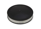 Holley 4500 Drop Base Air Cleaner Assemblies 120-4635 Cleaners, 16 in. Round, 7.50 in. Horn, Dropped Base, Steel, Black Satin, Paper Filter, White, 3 in. Tall, fits Model 4500, Each thumbnail 6