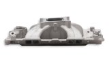 Holley Single Plane Carbureted Intake Manifolds 300-261 Manifolds, Carbureted, Aluminum, Natural, 5.280 in. Height, 4-barrel Square Bore, Chevy, Small Block, Each thumbnail 7