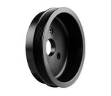 Holley Replacement Crankshaft Pulleys 97-159 Pulleys, Holley, Replacement, LS Serpentine, 3-bolt, 6-groove, Steel, Black, for Mid-Mount Accessory Drive, Chevy, 5.7-6.2L, Each thumbnail 3