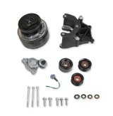 Holley LS Engine Swap Accessory Drive Systems 20-140BK Systems, Swap, Serpentine, Black Air Conditioning Pulley, Compressor, Tensioner, Chevrolet, Small Block LS, Kit thumbnail 2