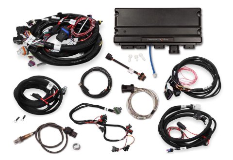 Holley Terminator X MAX Engine Management Systems 550-926T Systems, MAX, 8-EV1 Injectors, 8-Coil, Trans Control, Sensors, USB Tune Cable, Chevy, LS, 5.7L, 1x Cam, 24x Crank, Kit