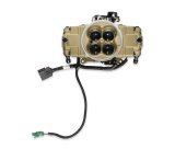 Holley Terminator X Stealth 4150 EFI Fuel Injection Systems 550-1003 Systems, X, EFI, Four Injectors, Throttle Body, Speed Density, Aluminum, Gold, Tunable, Kit thumbnail 1