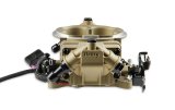 Holley Terminator X Stealth 4150 EFI Fuel Injection Systems 550-1003 Systems, X, EFI, Four Injectors, Throttle Body, Speed Density, Aluminum, Gold, Tunable, Kit thumbnail 4