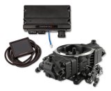 Holley Terminator X Stealth 4150 24X LS EFI Fuel Injection Systems 550-1021 Systems, X, 4150, EFI, Four Injector, Throttle Body, Speed Density, Aluminum, Black, Chevy, 4.8-7.0L, Kit thumbnail 1