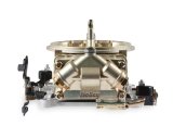 Holley 4150 Classic HP 830 CFM 4-Barrel Carburetor 0-80509-2 Carburetors, Model 4150, HP, cfm, 4-barrel, Square Bore, Mechanical Secondaries, Dual Inlet, Gold Finish, Down-leg Booster, Each thumbnail 3