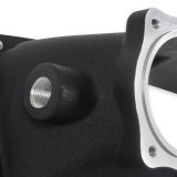 Holley EFI Coyote Throttle Body Adapters 300-924BK Adapter, 150mm x 66mm, Aluminum, Black, For Ultra Lo-Ram Front Feed Manifold, Ford, Coyote, Each thumbnail 1