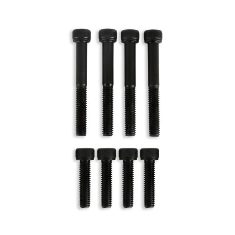 Holley EFI Coyote Throttle Body Adapters 717-18 Adapters, EFI, Adapter, 80mm, Aluminum, Black, for Hi-Ram, Ultra Lo-Ram Intake, Front Feed, Ford, 5.0L, Each
