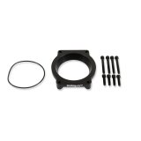 Holley EFI Coyote Throttle Body Adapters 717-18 Adapters, EFI, Adapter, 80mm, Aluminum, Black, for Hi-Ram, Ultra Lo-Ram Intake, Front Feed, Ford, 5.0L, Each thumbnail 6