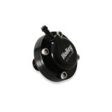 Holley EFI Fuel Pulse Dampers 12-1002 System Dampers, Billet Aluminum, Black Anodized, 40-70 psi, -6 AN Male Threads Inlet/Outlet, Standard Range, Each thumbnail 2