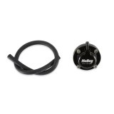 Holley EFI Fuel Pulse Dampers 12-1002 System Dampers, Billet Aluminum, Black Anodized, 40-70 psi, -6 AN Male Threads Inlet/Outlet, Standard Range, Each thumbnail 6