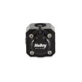 Holley EFI Fuel Pulse Dampers 12-1007 System Dampers, Billet Aluminum, Black Anodized, 40-70 psi, -8 AN Female Threads Inlet/Outlet, Standard Range, Each thumbnail 3