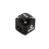 Holley EFI Fuel Pulse Dampers 12-1007 System Dampers, Billet Aluminum, Black Anodized, 40-70 psi, -8 AN Female Threads Inlet/Outlet, Standard Range, Each thumbnail 4