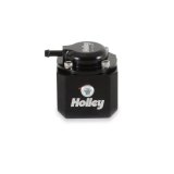 Holley EFI Fuel Pulse Dampers 12-1007 System Dampers, Billet Aluminum, Black Anodized, 40-70 psi, -8 AN Female Threads Inlet/Outlet, Standard Range, Each thumbnail 6