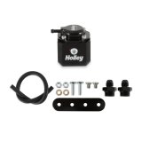 Holley EFI Fuel Pulse Dampers 12-1007 System Dampers, Billet Aluminum, Black Anodized, 40-70 psi, -8 AN Female Threads Inlet/Outlet, Standard Range, Each thumbnail 7