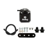 Holley EFI Fuel Pulse Dampers 12-1007 System Dampers, Billet Aluminum, Black Anodized, 40-70 psi, -8 AN Female Threads Inlet/Outlet, Standard Range, Each thumbnail 8
