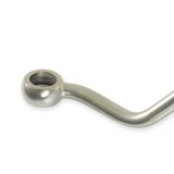 Holley Power Steering Hard Lines 198-207 Hoses and Lines, Steering, -6 AN, Steel, Zinc Plated, Banjo Bolt, Crush Washers, Chevy, 6.2L, Saginaw Type II, LSA Accessory Drive, Each thumbnail 6