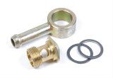 Holley Fuel Bowl Fittings 26-25 Fitting, Bowl, Male 9/16-24 in. to 5/16 in. Hose Barb, Holley/Demon, Steel/Brass, Natural, Each thumbnail 2