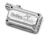 Holley Fuel Bowls 134-77S Bowls, Secondary, Side Hung, Shiny Finish, Carburetor 4160, Gaskets Included, Aluminum, Each thumbnail 1