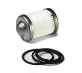 Holley HP Billet Fuel Filter Replacement Elements 162-556 Elements, Replacement, Element, Paper Material, 10 microns, with O-rings, for Filter, 100 gph, Gas/E85, Each thumbnail 1