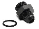 Holley AN to Straight Cut O-Ring Fittings 26-186 Fitting, Adapter, Cut, Straight, Aluminum, Black Anodized, -8 AN, 7/8 in.-14 O-Ring, Each thumbnail 3