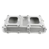 Holley LT Modular Hi-Ram Intake Manifold Tops 300-207 Manifolds, Modular, Hi-Ram, Top Section Only, Standard Deck, Dual Carburetor, Tunnel Ram, Aluminum, Satin Finish, Chevy, 6.2L, Each thumbnail 1