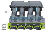 Holley LT Modular Hi-Ram Intake Manifold Tops 300-207 Manifolds, Modular, Hi-Ram, Top Section Only, Standard Deck, Dual Carburetor, Tunnel Ram, Aluminum, Satin Finish, Chevy, 6.2L, Each thumbnail 2