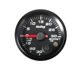 Holley Analog Standalone Gauges 26-606 Gauge, Standalone, Boost/Vacuum, 30 in. Hg/30 psi, 2 1/16 in. Diameter, Analog, Full Sweep, Illuminated, with Electrical Sending Unit, Black Face, Kit thumbnail 2