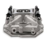 Holley EFI Intake Manifolds 300-260 Manifolds, Fuel Injected, EFI, Multi-port, Aluminum, Natural, Single-plane, Plenum, 4150 Square Bore Mounting Flange, Chevy, Small Block, Each thumbnail 2